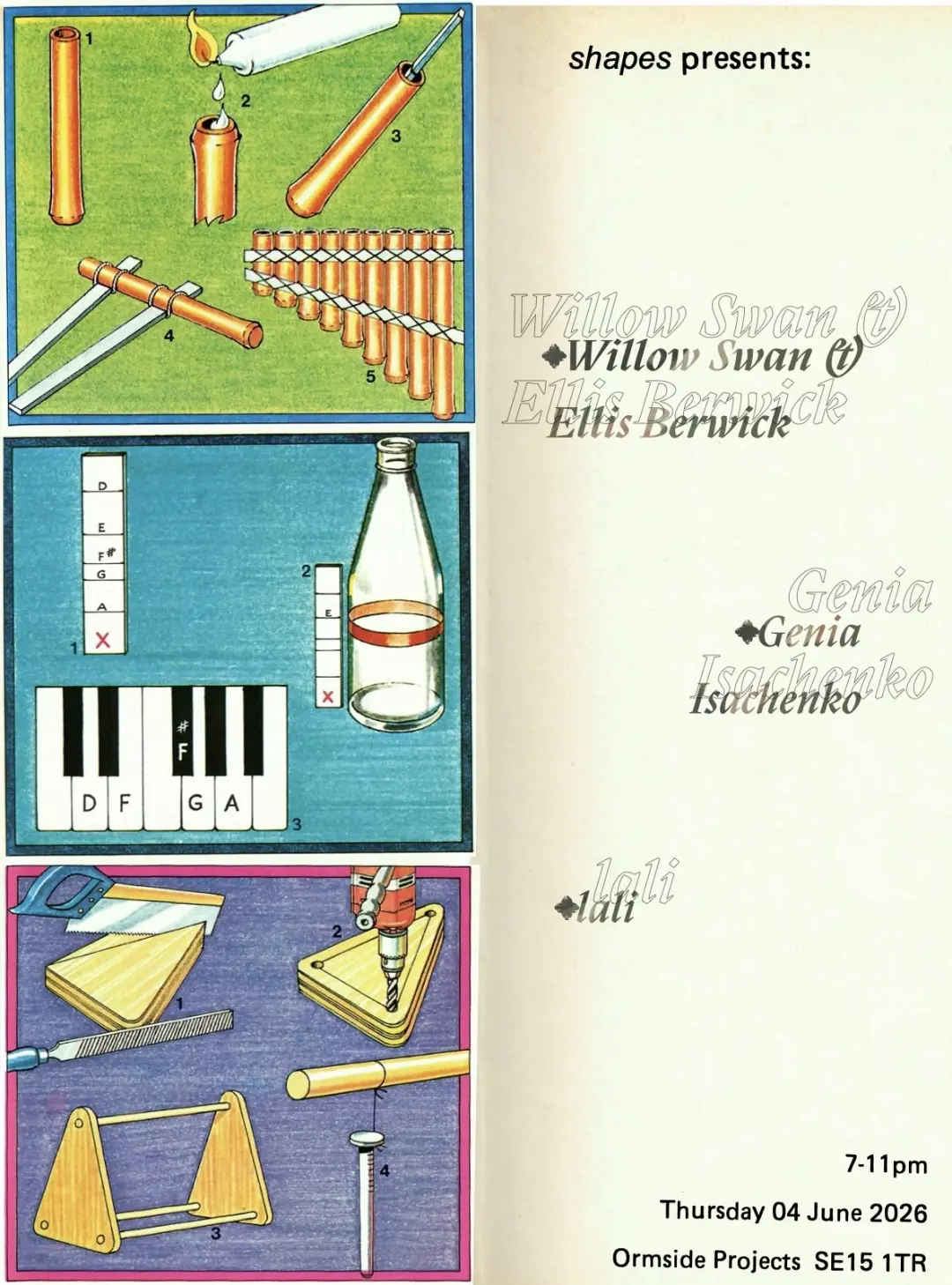 Shapes - Willow Swan & Ellis Berwick, Genia Isachenko, Lali