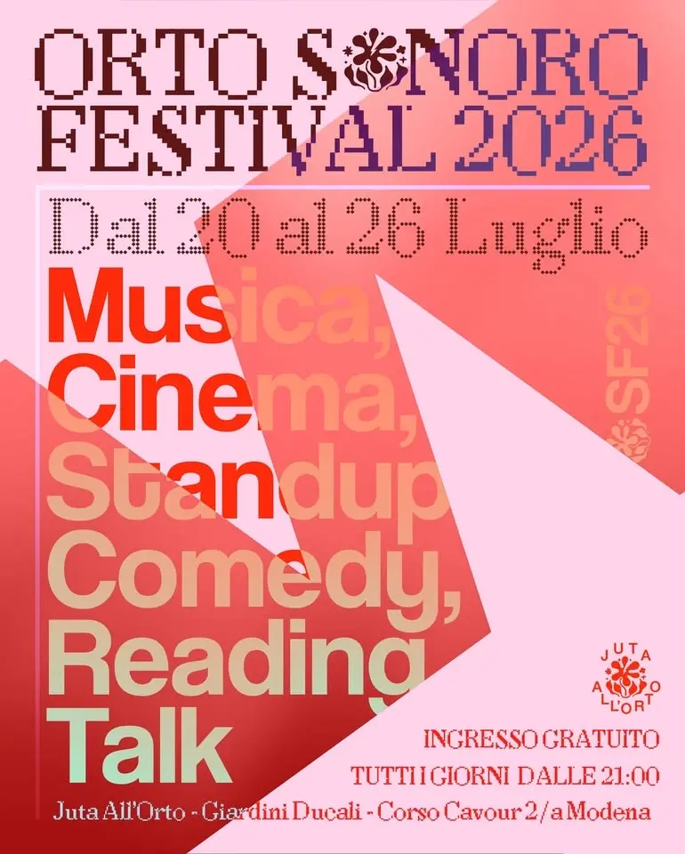 ORTO SONORO FESTIVAL 2026: Juta all'Orto - Giardini Ducali