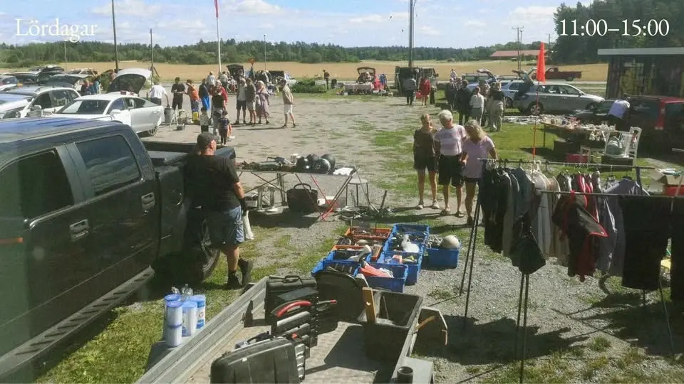 Bakluckeloppis på Skå Festplats