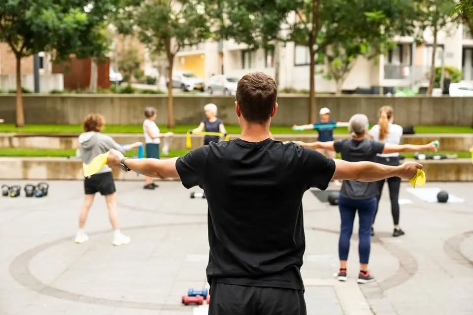 Outdoor Fitness Class at the Flour Mill