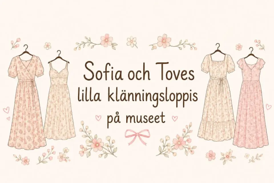 Sofia & Toves lilla klänningsloppis på museet