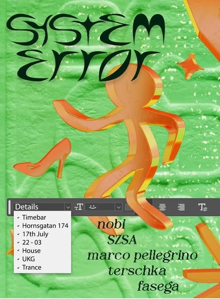 System Error | nobi • SZSA • marco pellegrino • terschka • fasega | 17 Juli