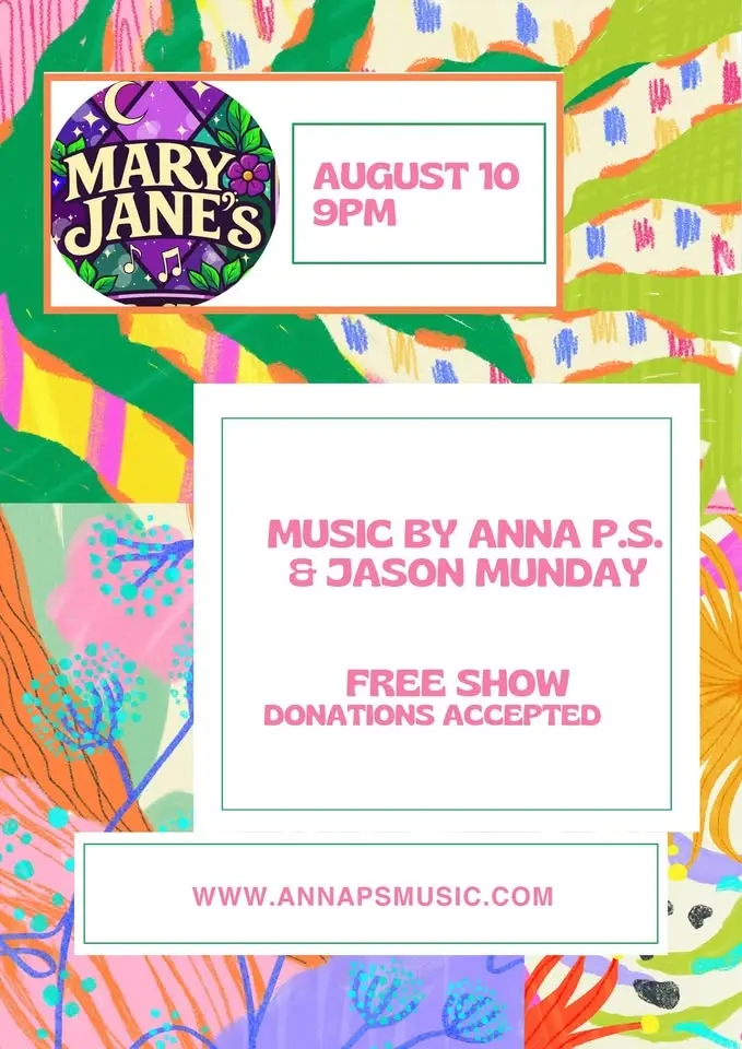 Jason Munday opening for Anna p.s. @ Mary Jane's