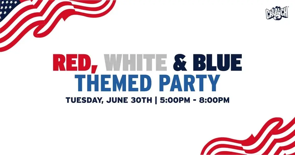 Red, White & Blue-Themed End of Month Party