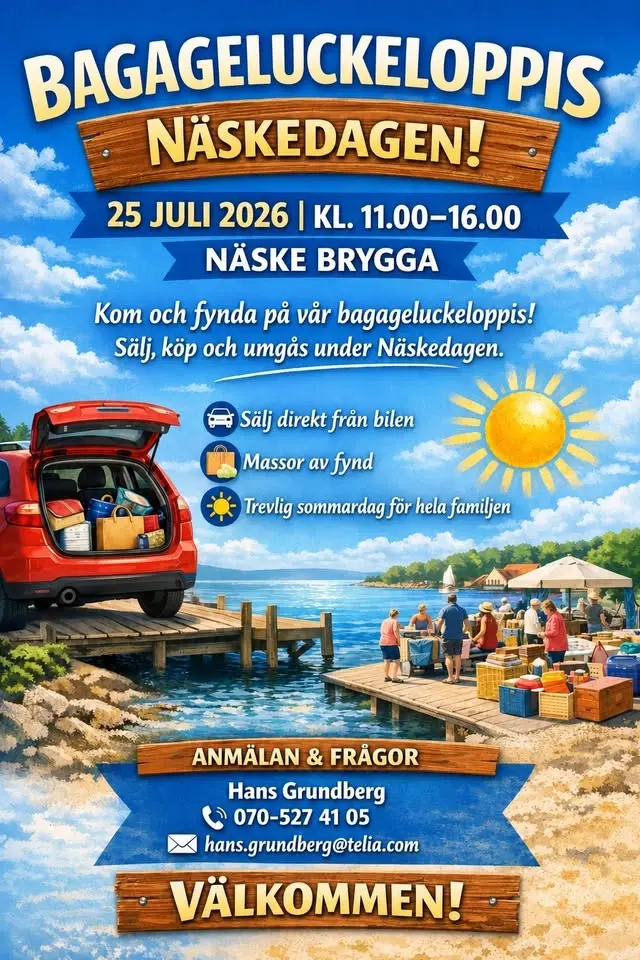 Näskedag med bakluckeloppis