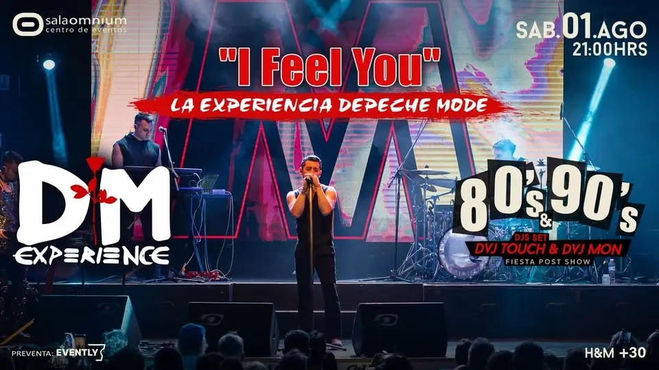 DM EXPERIENCE - Tributo DEPECHE MODE + Fiesta 80-90 - Sala Omnium