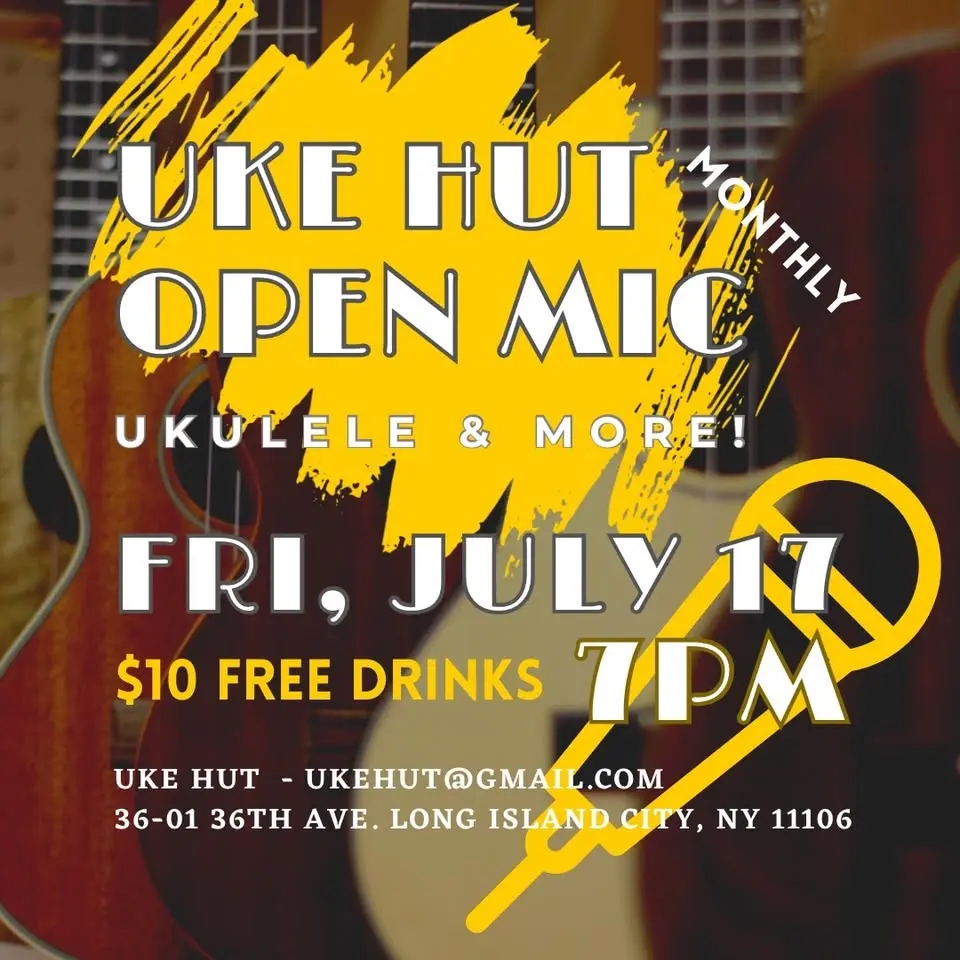 UkeHut Monthly Open Mic - Ukuleles and more