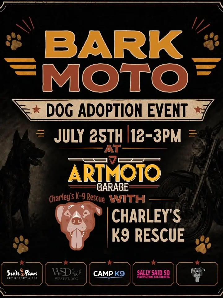 Bark Moto — Adoption Day at Art Moto Garage