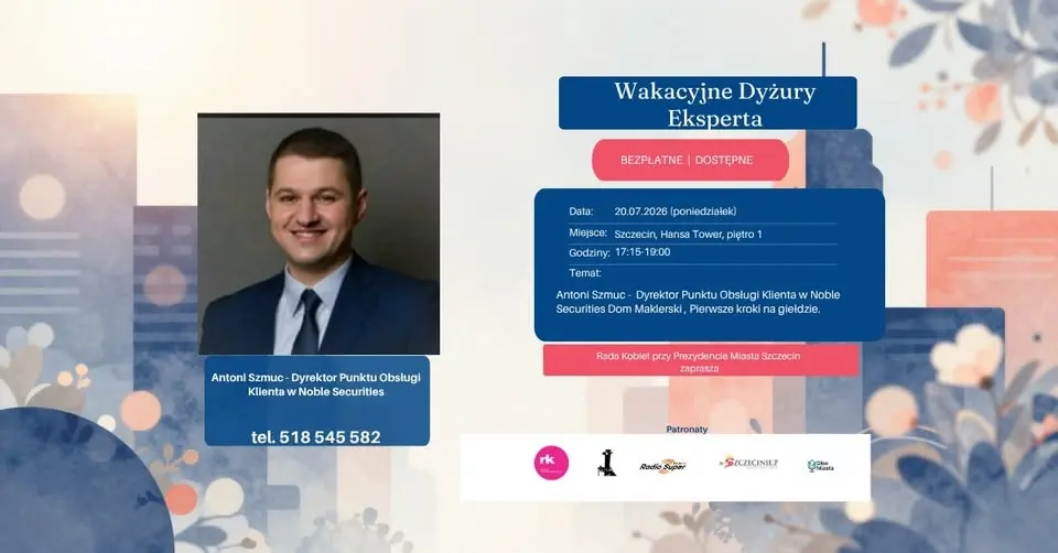 Wakacyjny Dyżur Eksperta - Doradca Inwestycyjny/ Dom Maklerski