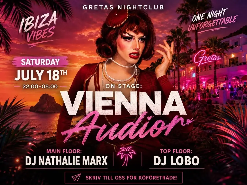 🌅🌴 IBIZA VIBES – VIENNA AUDIOR LIVE @ GRETAS NIGHTCLUB 🌴🌅