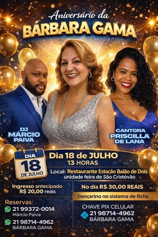 ANIVERSÁRIO DA BÁRBARA GAMA.