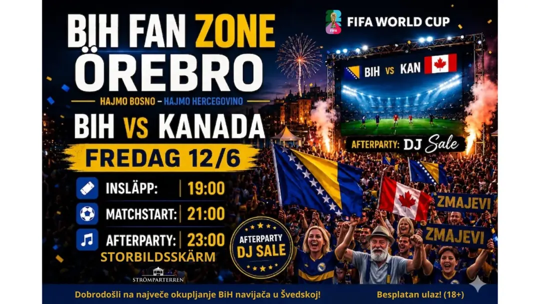BiH vs Kanada / Match + Afterparty!