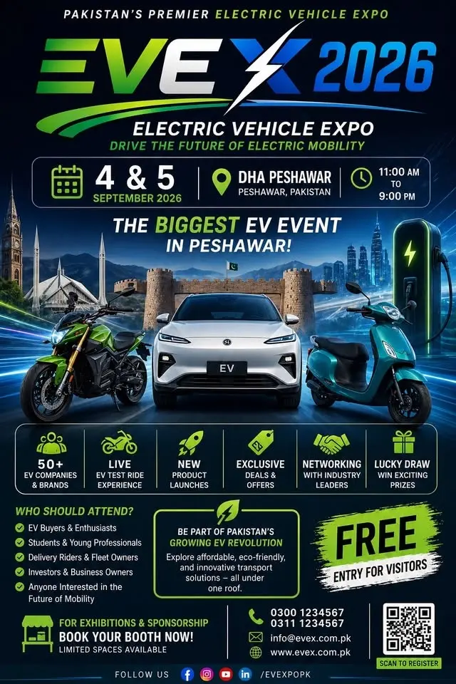 ⚡ EVEX 2026 – Electric Vehicle Expo Pakistan ⚡