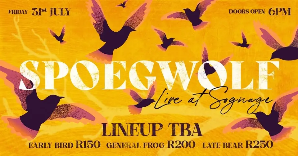 SPOEGWOLF Live at Sognage - Friday 31st July 2026