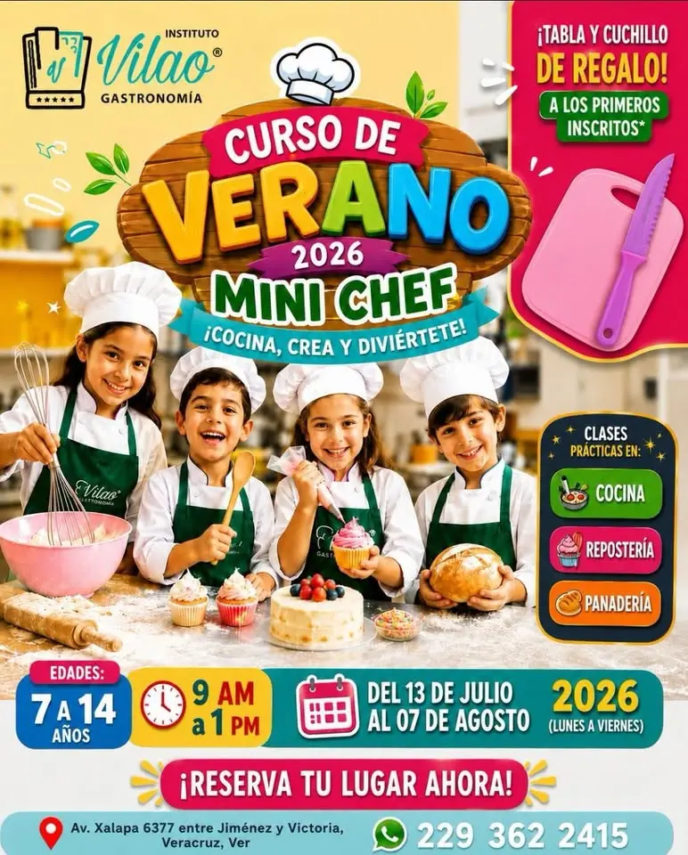 🌞🍳👩🍳👨🍳 ¡𝐂𝐔𝐑𝐒𝐎 𝐃𝐄 𝐕𝐄𝐑𝐀𝐍𝐎, 𝐜𝐨𝐦𝐨 𝐌𝐢𝐧𝐢 𝐂𝐡𝐞𝐟𝐬!🧁🍕🍪