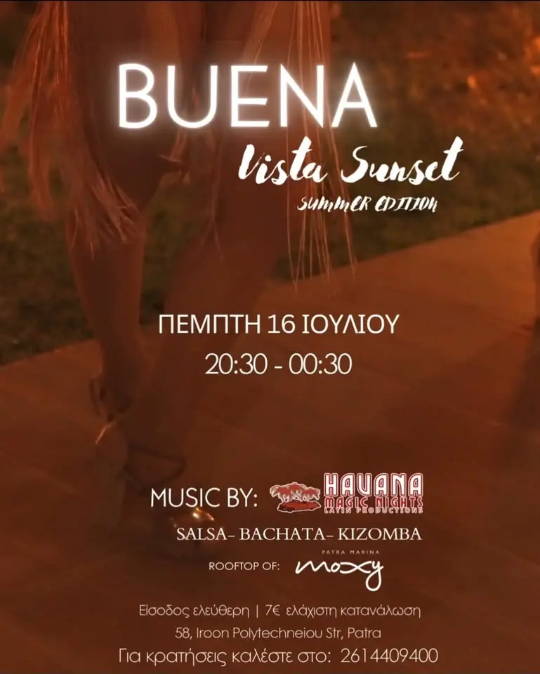 Buena Vista Sunset Summer Edition at Moxy Roof Top - Music Set by Havana Magic Nights - 16/07/2026