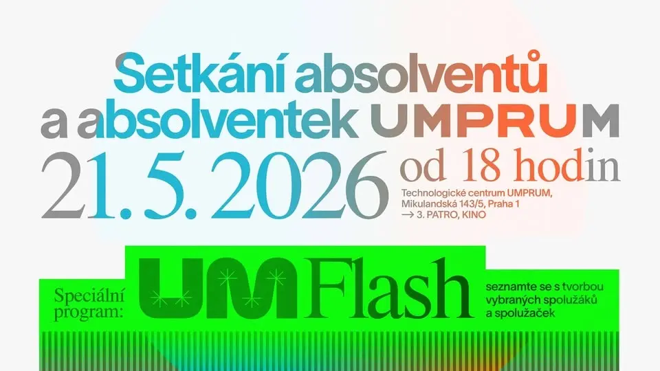 Setkání absolventů a absolventek UMPRUM – květen 2026