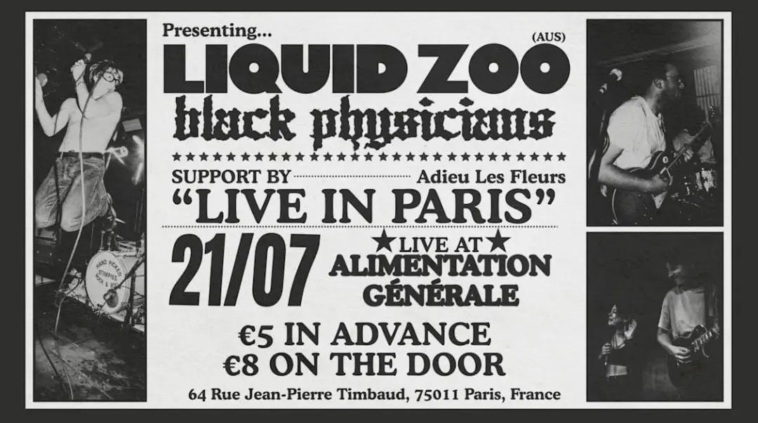 Liquid Zoo, Black Physicians, Adieu Les Fleurs