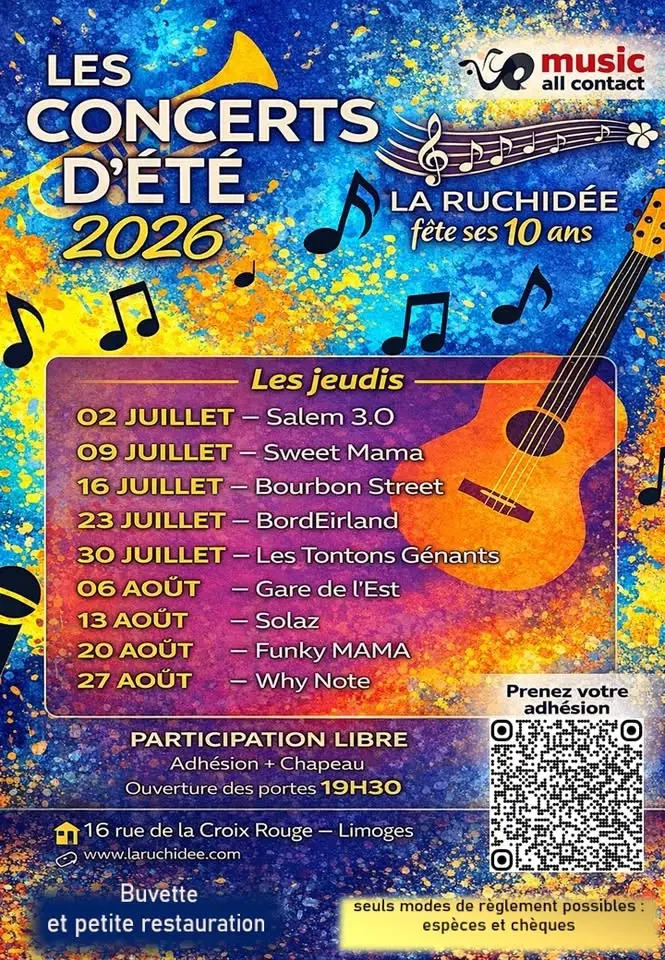 Les Concerts d'été 2026 : La Ruchidée fête ses 10 ans