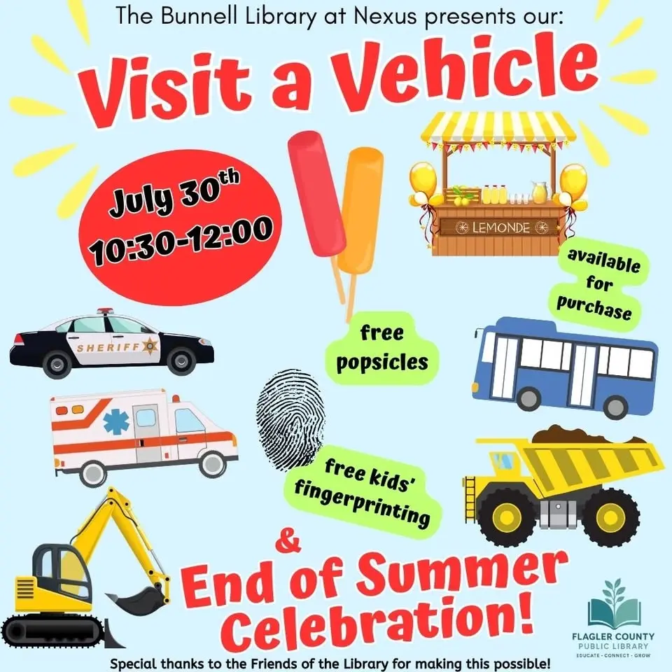 Visit a Vehicle at the Bunnell Library @ Nexus
