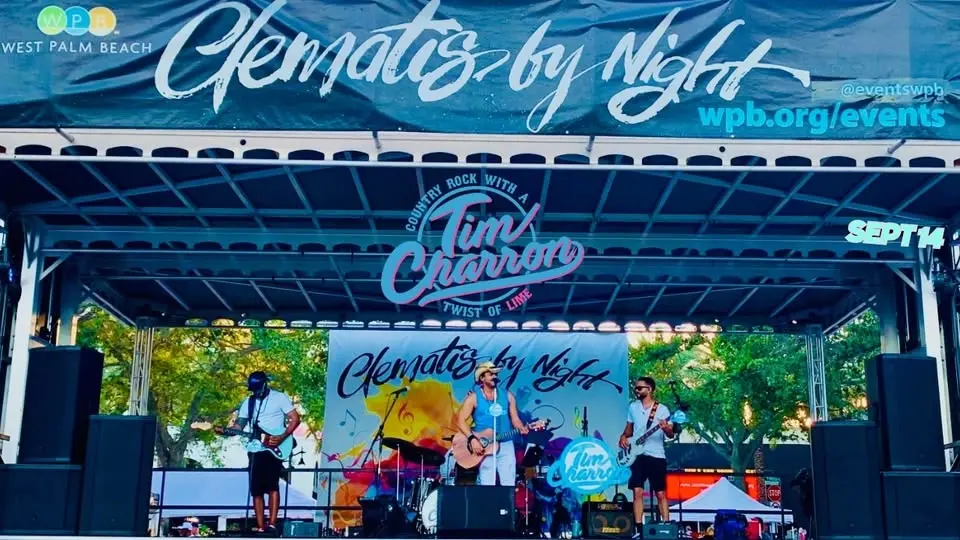 Clematis by Night Ft. Tim Charron Band - FREE LIVE MUSIC! (Country Rock)