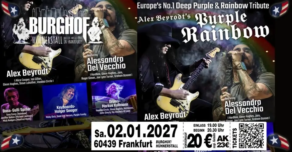 ALEX BEYRODT'S PURPLE RAINBOW | Europe's No. 1 Deep Purple & Rainbow Tribute | TOP BESETZUNG