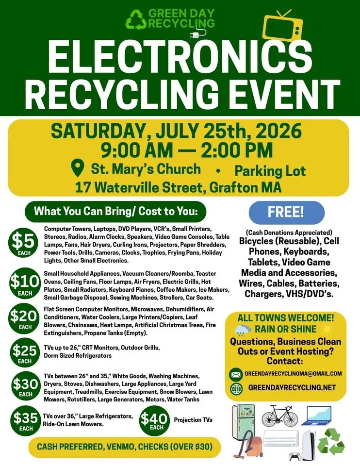 Grafton Electronics Recycling Event ♻️