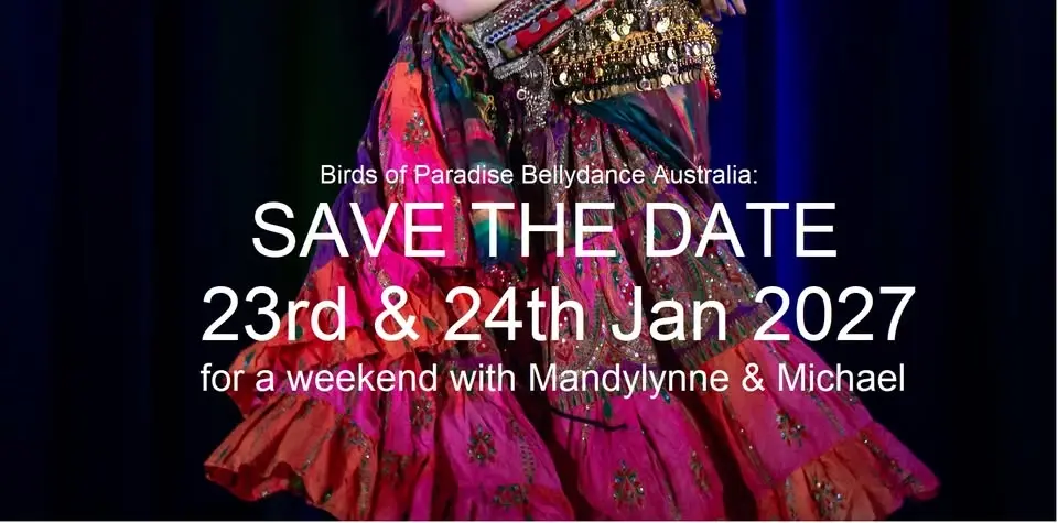 SAVE THE DATE for a weekend of bellydance with Mandylynne and Michael
