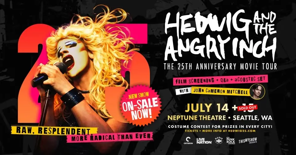 Hedwig & The Angry Inch: 25th Anniversary Movie Tour with John Cameron Mitchell