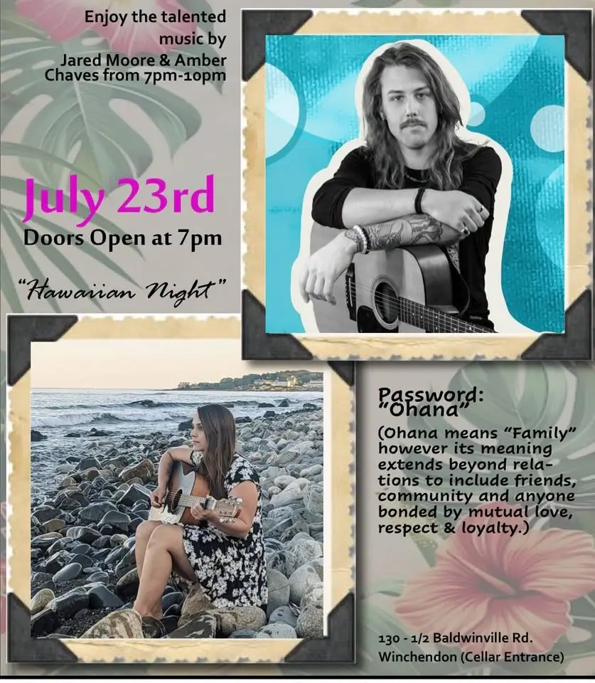 Hawaiian Speakeasy Night with Amber Chaves & Jared Moore