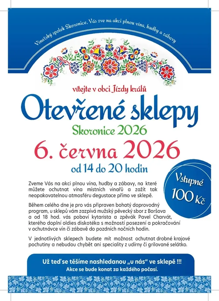 OTEVŘENÉ SKLEPY SKORONICE 2026