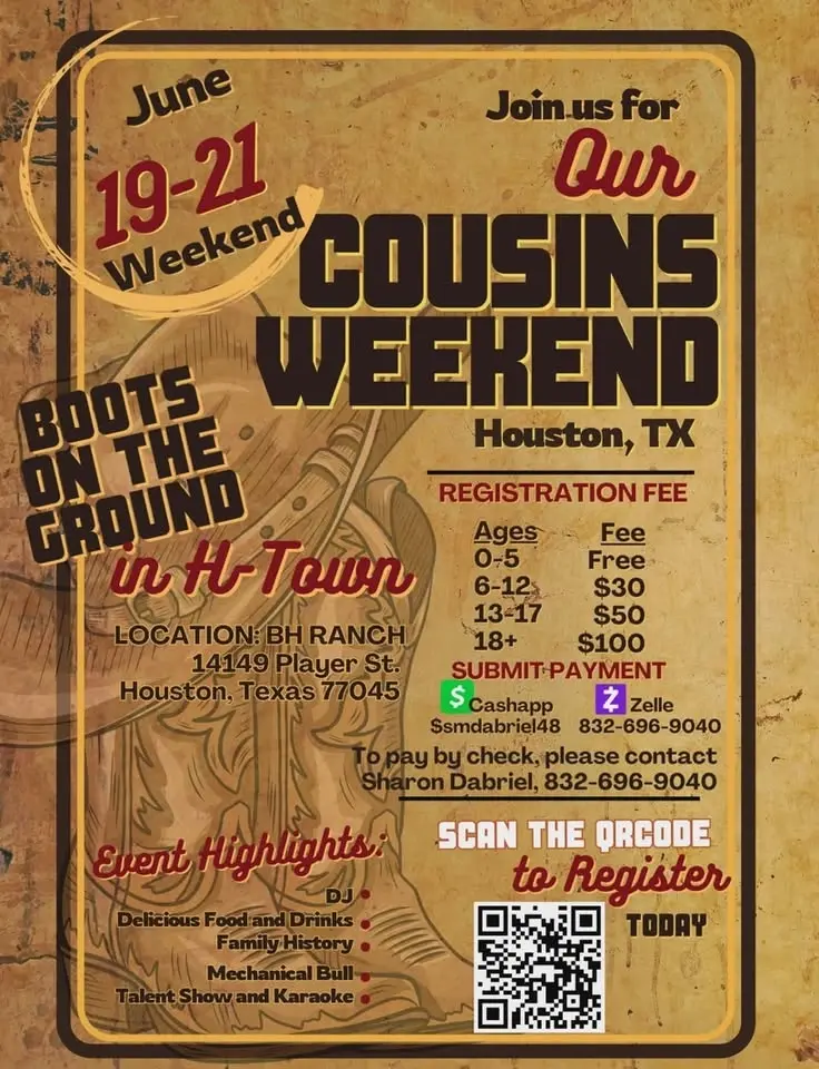 Our Cousins Weekend 2026