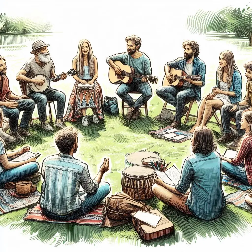 Outdoor jam in Slottskogen