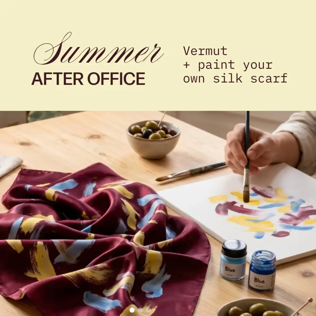 Summer After Office Vol. 1: Create your own custom silk handkerchief.