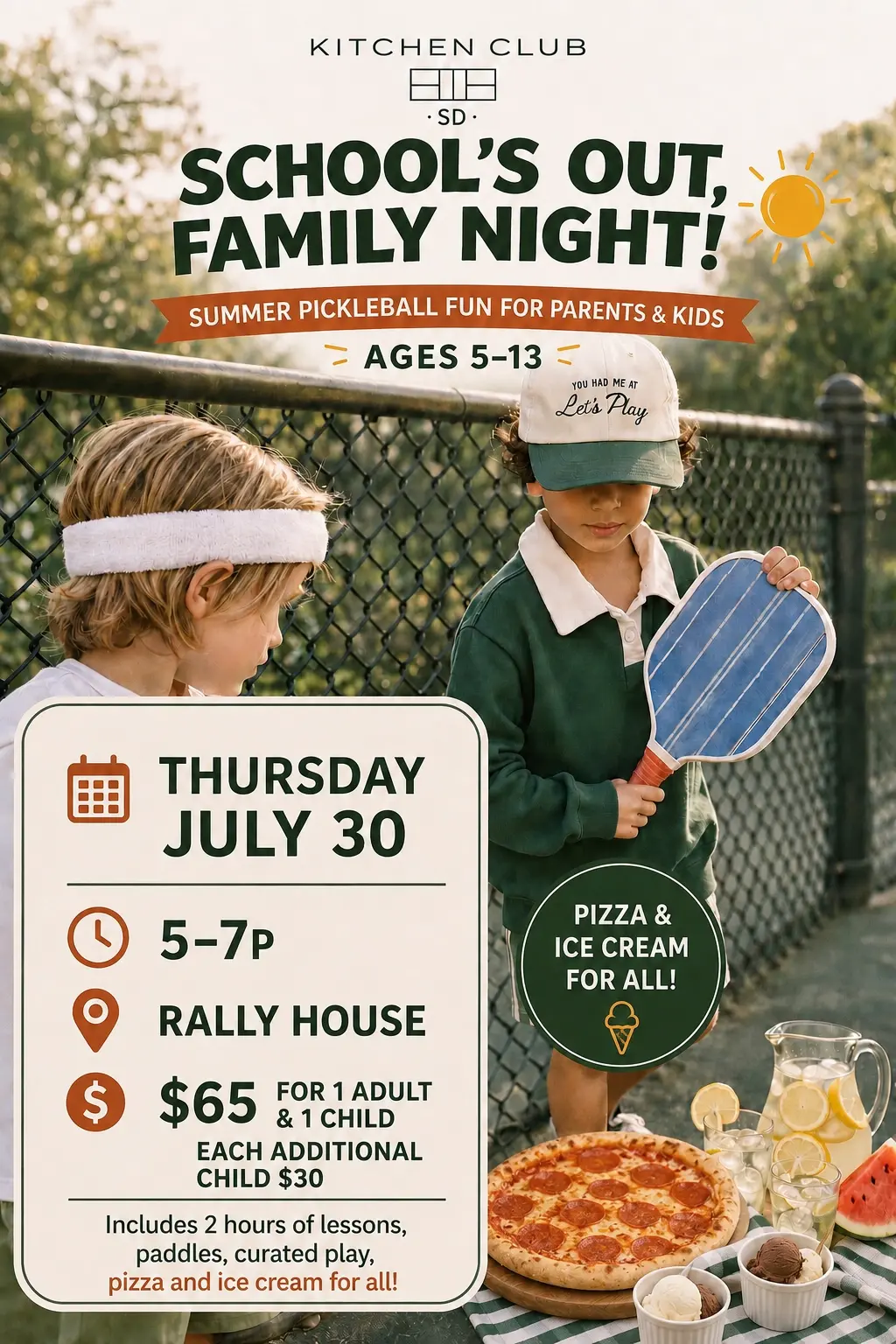 Schools Out: Family Pickleball Night