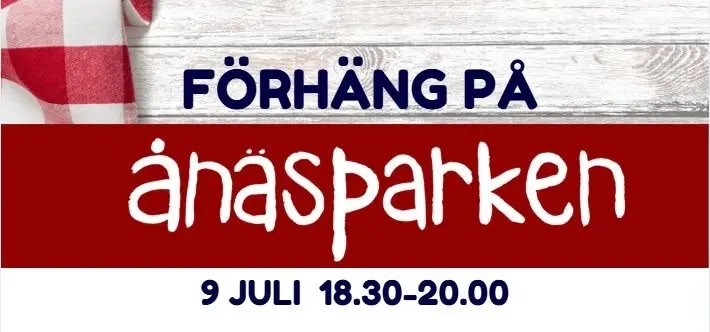 Förhäng innan Date i Ånäsparken