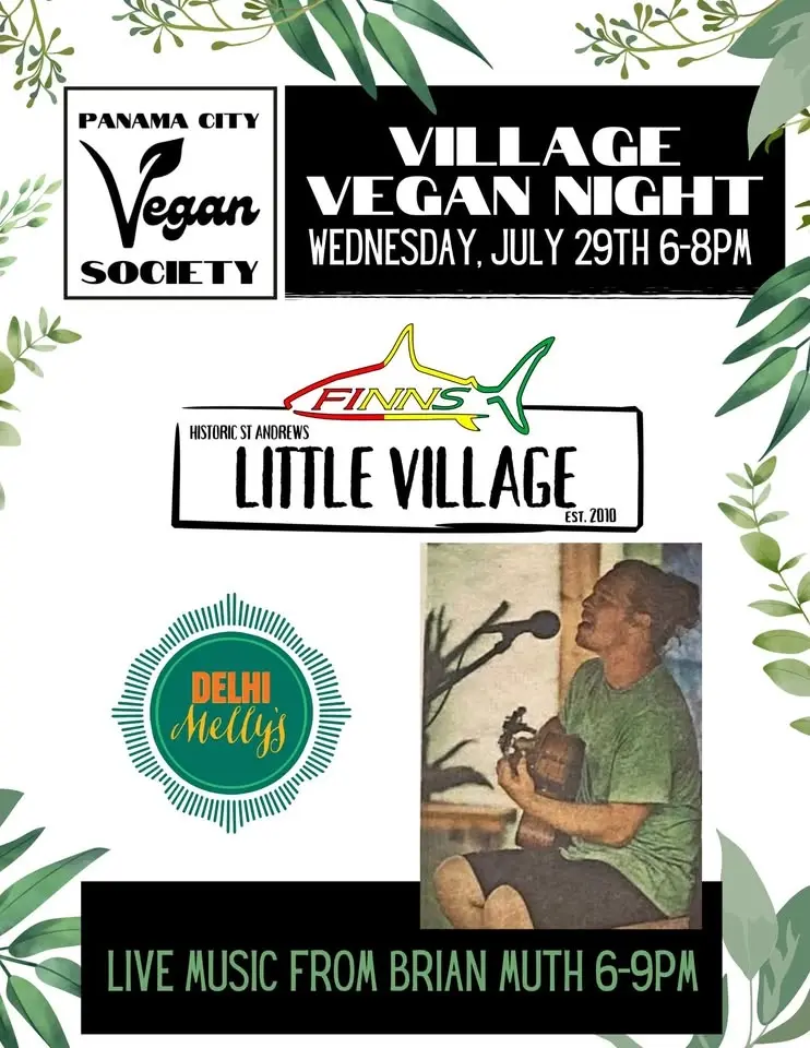JULY 2026 Village Vegan Night hosted by the Panama City Vegan Society