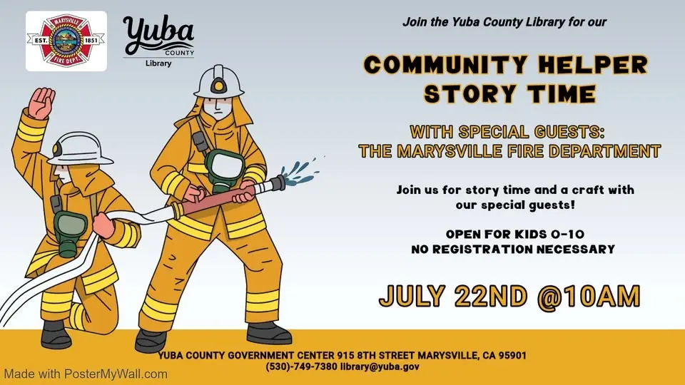 Community Helper Story Time with the Marysville Fire Department