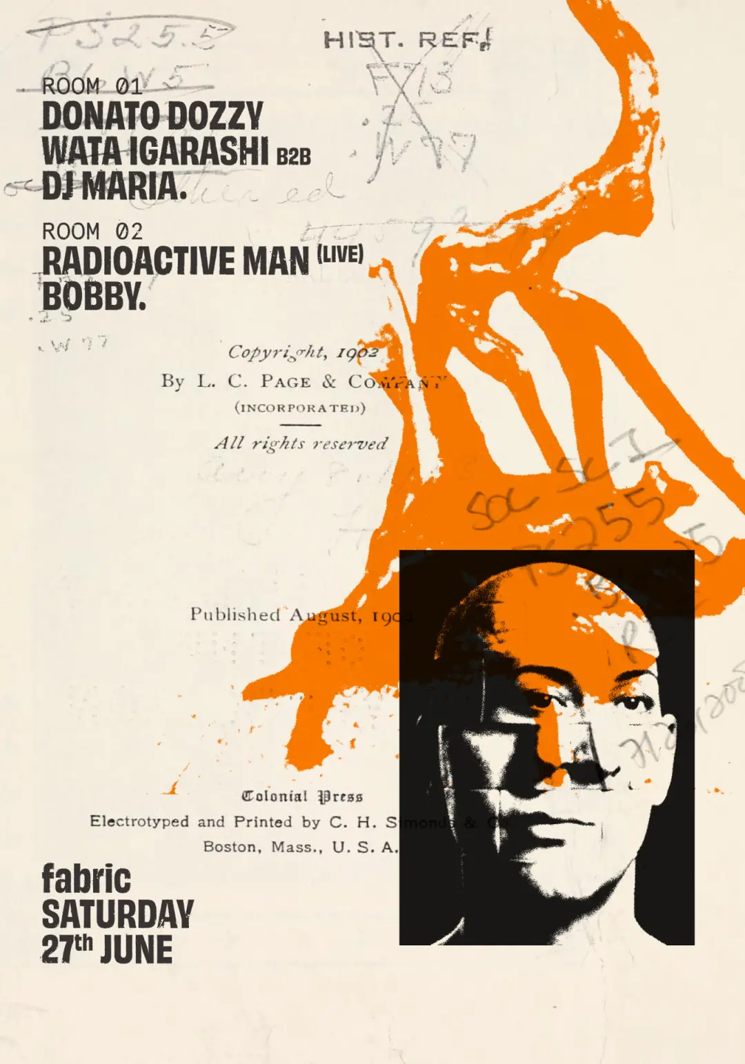 fabric: Donato Dozzy, Wata Igarashi, DJ Maria, Radioactive Man (Live), Bobby, Nesta