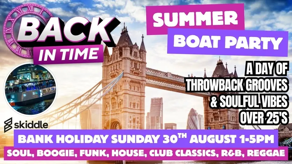 BACK IN TIME SUMMER BOAT PARTY