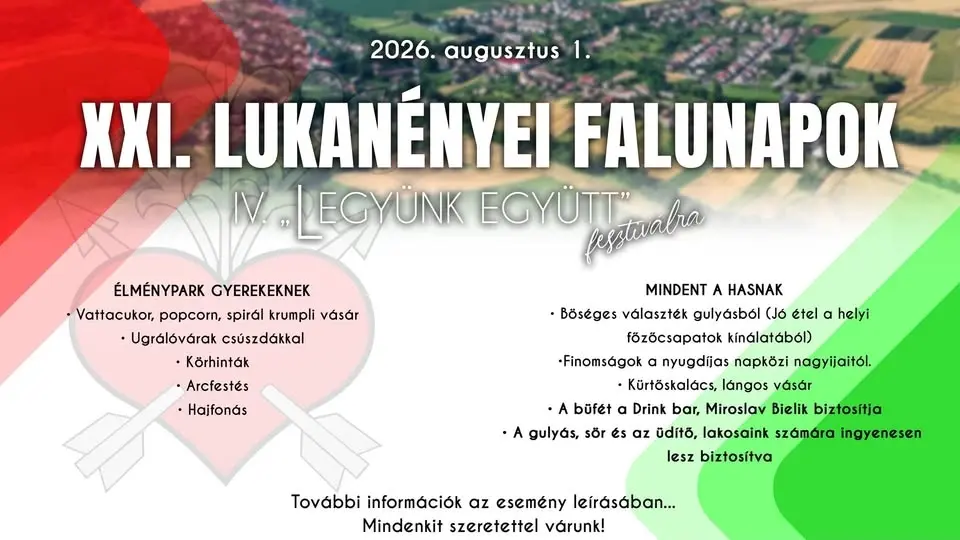 XXI. LUKANÉNYEI FALUNAPOK/ DEŇ OBCE • 2026 •