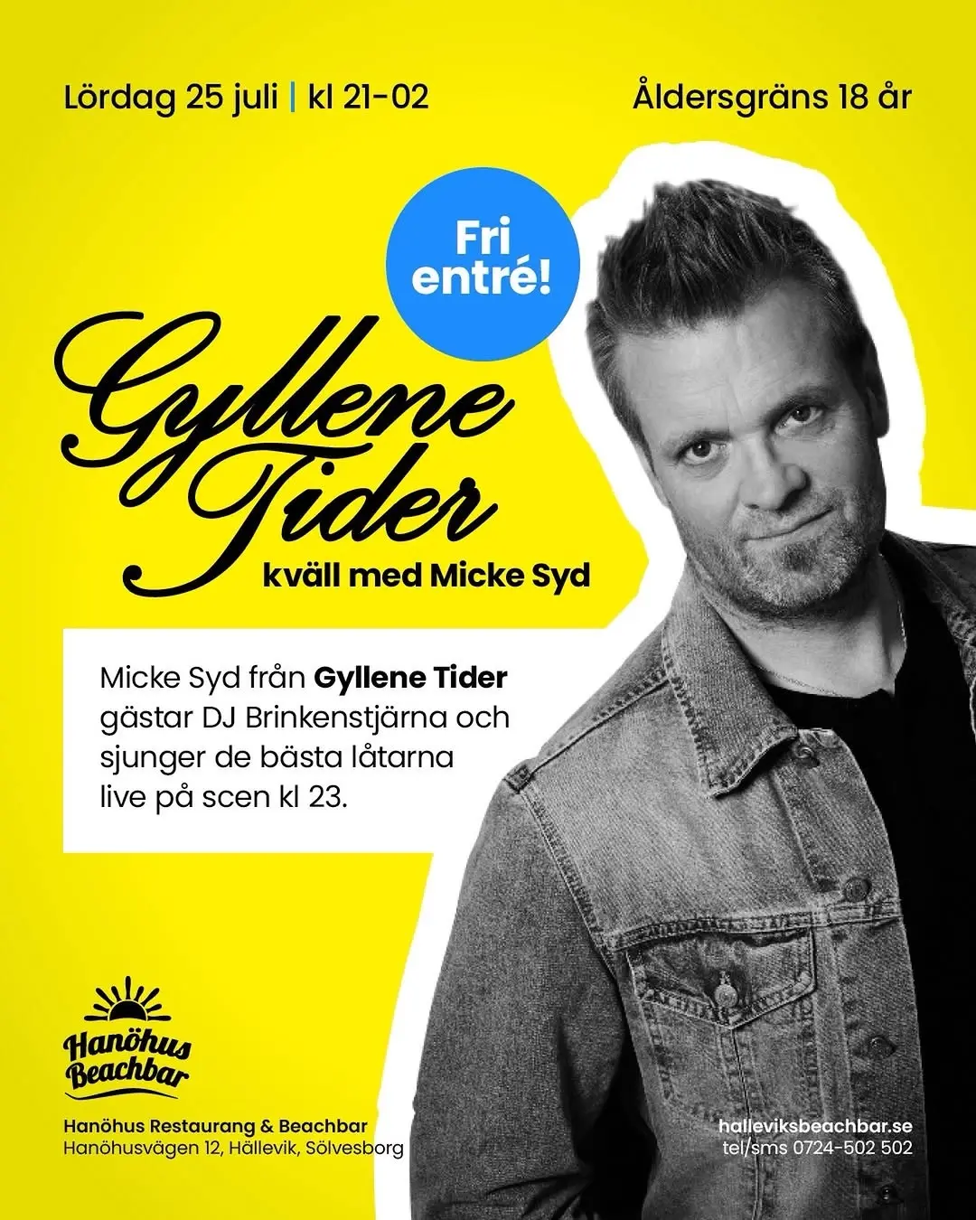 Gyllene Tider kväll med Micke Syd