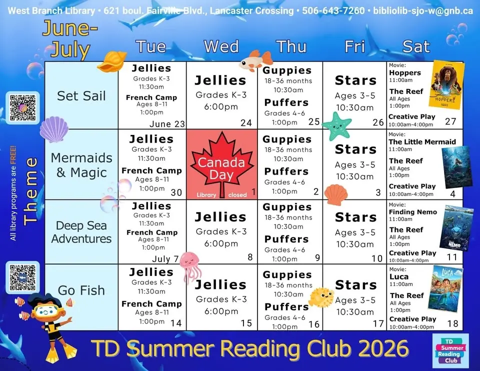 TD Summer Reading Club 2026 * Club de lecture d’été TD 2026
