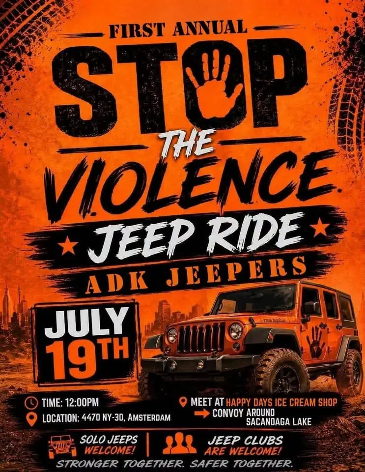 First Annual Stop The Violence Jeep Ride with ADK and DRC