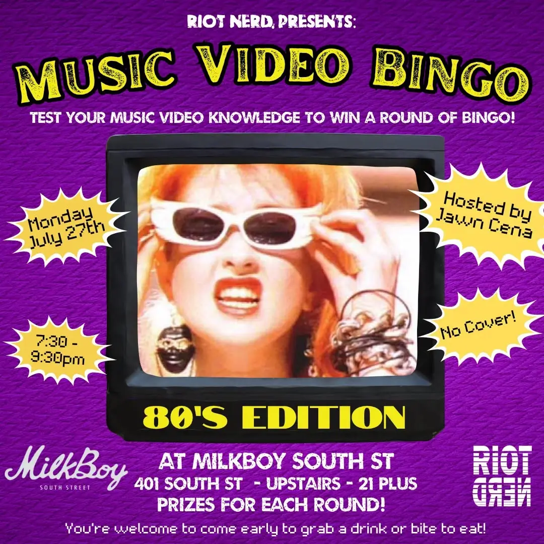 Music Video Bingo: 80’s Edition!