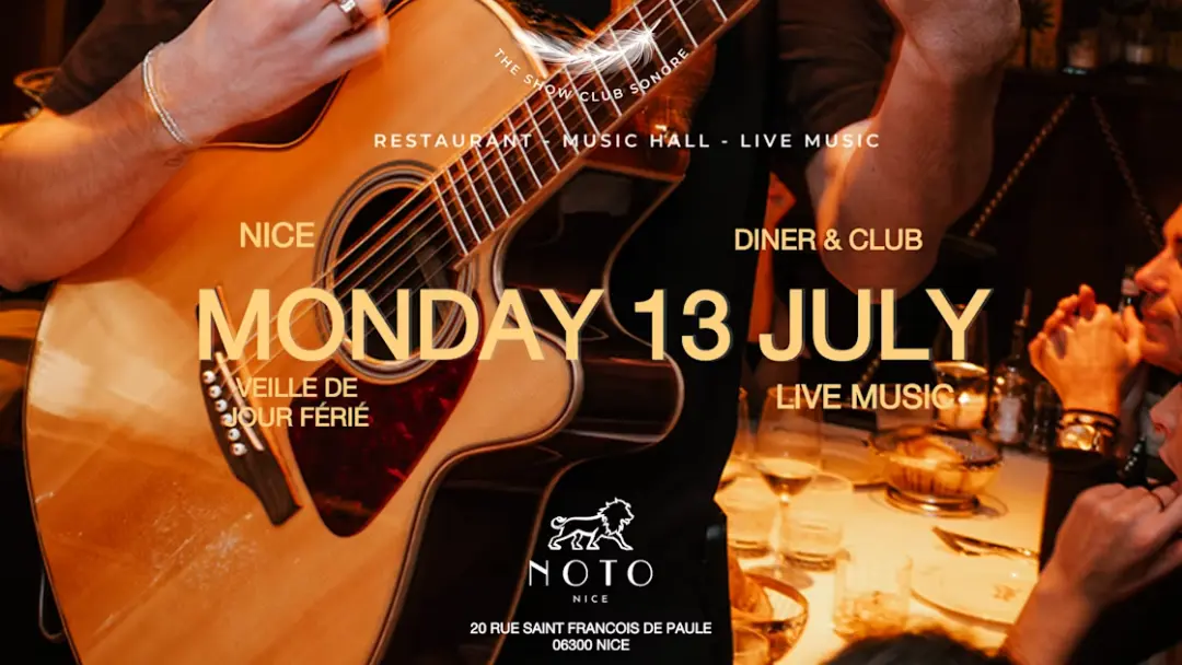 Noto Nice X The Show Club Sonore X Monday 13 July ( Vjf )