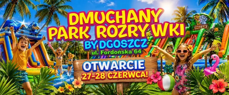 💦☀️ Otwarcie Dmuchanego Parku Rozrywki ze Strefą Wodną w Bydgoszczy ! ☀️💦