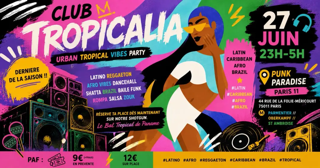 Club Tropicalia 27/6 ~ Afro, Latin, Caribbean, Brazil vibes