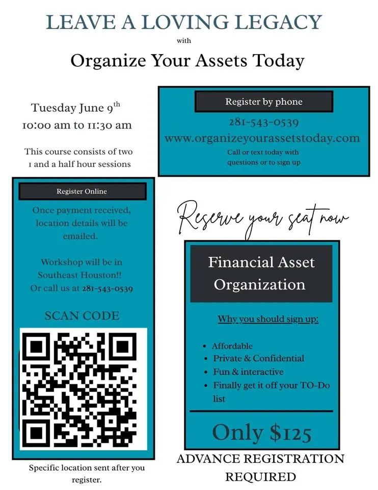 Organize Your Assets Today Workshop