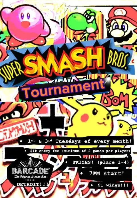 Smash Bros. Tournament @ Barcade!
